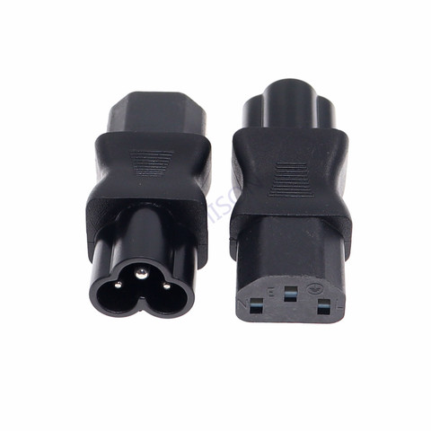 IEC 320 C13 3Pole Female To C6 Male AC Power Converter C13-C6 Adapter 10A 250V ► Photo 1/1