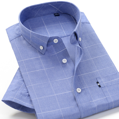 6XL 7XL 8XL 8XL 10XL big size summer striped shirt high quality comfortable cotton men's fashion casual loose short sleeve shirt ► Photo 1/6