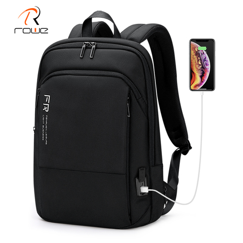 Rowe Fashion Thin 15.6 Inch Laptop Backpack Office Work Men Backpacks Expandable Waterproof Casual School Bag 2022 New Back Pack ► Photo 1/6