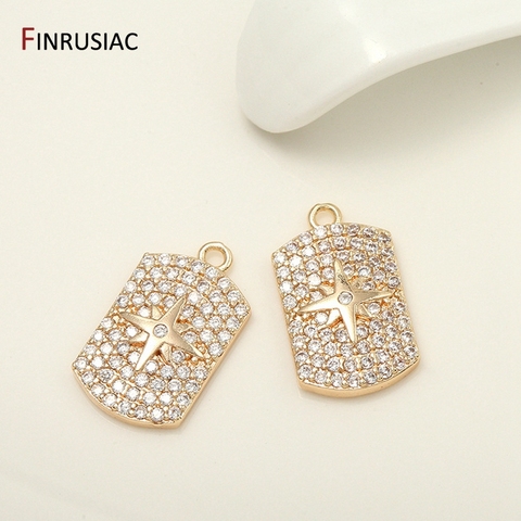 2022 New Series 14K Gold Plated Zircon Pendants Charms For Jewellery Making Accessories Wholesale ► Photo 1/6