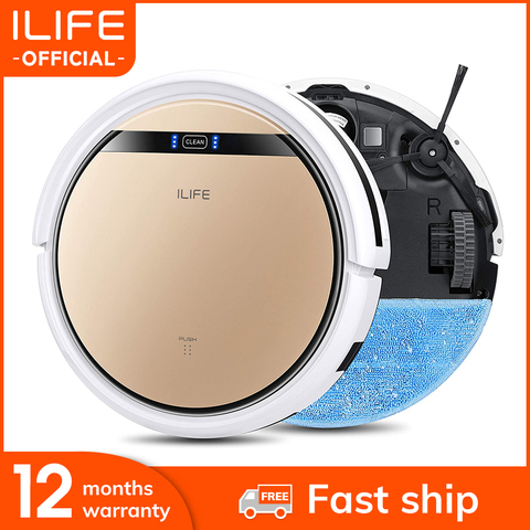ILIFE V5sPro Robot Vacuum Cleaner vacuum Wet Mopping Pet hair and Hard Floor automatic Powerful Suction Ultra Thin disinfection ► Photo 1/6