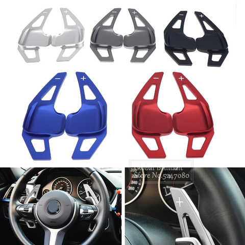 2Pcs Aluminum Car Steering Wheel Paddle Shifter Gear Shift Shifter Extension For BMW 1 2 3 4 5 6 7 X1 X2 X4 X5 X6 i8 F10 F30 F18 ► Photo 1/6