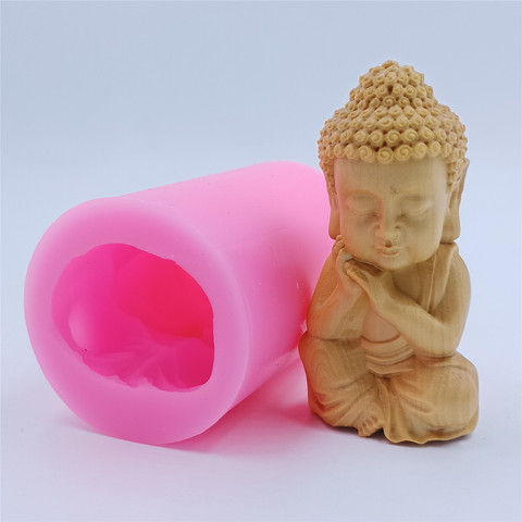 3D Buddha Candle Molds Buddha Resin Mold Art Crafts Decor Mould DIY Handmade Soap Silicone Molds for Soap Candle Making ► Photo 1/6