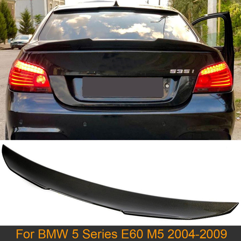 For E60 M5 Car Rear Trunk Spoiler Wing for BMW 5 Series E60 M5 2004 - 2009 Carbon Fiber Rear Trunk Boot Lid Lip Wing Spoiler ► Photo 1/6