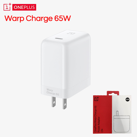Original OnePlus 8T Warp Charge 65 Power Adapter White EU US UK Warp Charger Type C To Type C Cable 65w One Plus 9 8 T 8 pro 7T ► Photo 1/6