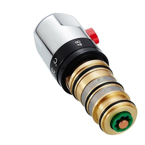 Brass Thermostatic Mixing Valve Temperature Control Ceramic Valve for Solar Water Heater Valve Parts Ceramic Cartridge WF107 ► Photo 1/5