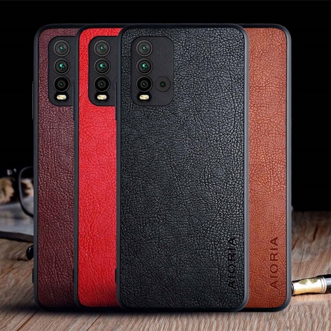 Case for Xiaomi Redmi 9T 9 9A 9C funda luxury Vintage Leather skin capa soft  phone cover for xiaomi redmi 9t case funda coque ► Photo 1/6