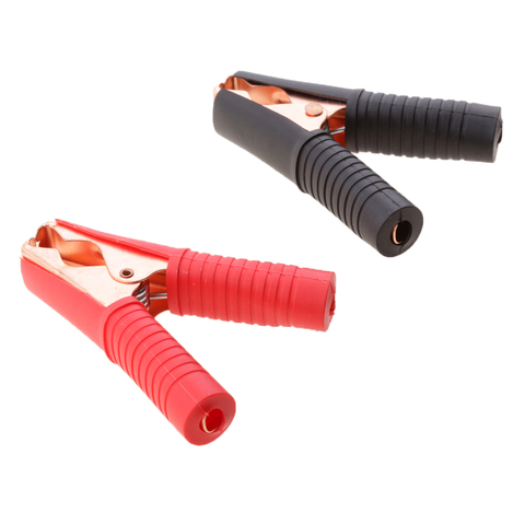 2x Battery Alligator Clips Clamps for Car Jump Starter Lead Cable ► Photo 1/6