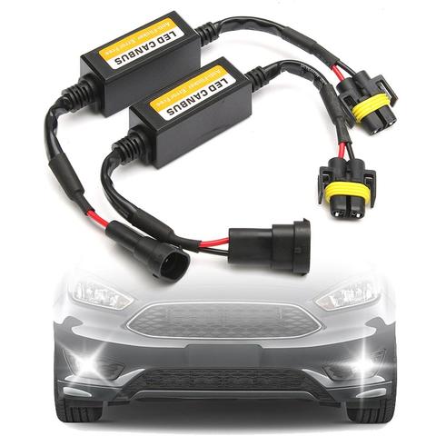 2pcs Error Free LED Canbus Decoder for LED Car Headlight Bulb Kits for SUV Fog Lamps H8 H9 H11 Adapter Anti-Flicker ► Photo 1/6
