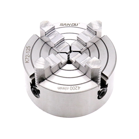 K72-125 small lathe chuck 125mm 5''inch K72-125 with jaw hardened steel for mini lathe ► Photo 1/4