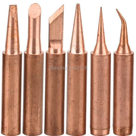 5pcs/lot 900M Copper Soldering Tip Lead-free Solder Iron Welding Tips BGA Soldering Station Tools ► Photo 1/6