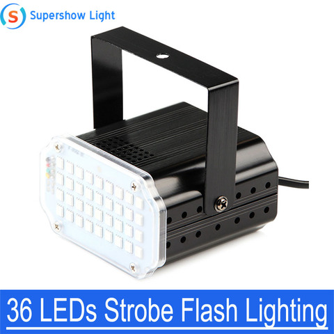 36 Led DJ Disco Strobe Light LED Flash Voice Music Stroboscope Stage Lighting Effect Party Show ► Photo 1/6