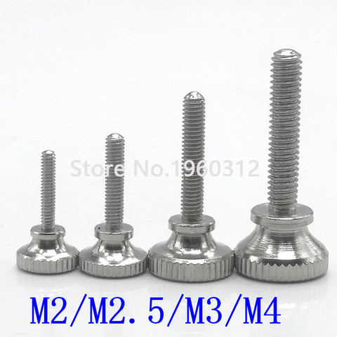 5pcs M2 M2.5 M3 M4 Stainless steel step knurled thumb screw Hand Tighten Curtain Wall Glass Lock Screws ► Photo 1/2