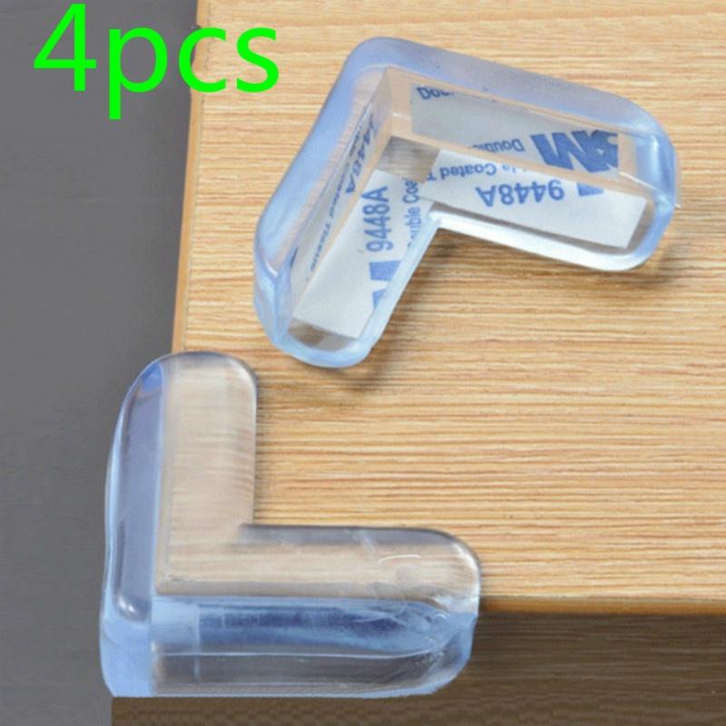 4pcs/lot Anti-collision Glass Table Protection Clear Rubber