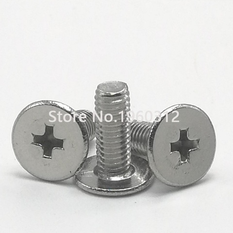 100PCS m2 m2.5 m3 304 stainless steel CM low thin short head screw Large Flat Head Cross Thin Edge Flat Screw ► Photo 1/4