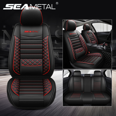 Luxury Car Seat Covers Leather Automobiles Seat Covers Mats Custom Made Interior Auto Seat-Cover Protector Chair Pad Accessories ► Photo 1/6