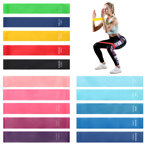 Resistance Bands Fitness Gum Workout Rubber Loop Latex Yoga Gym Strength Training Band Athletic Fitness Equipment Bands expander ► Photo 1/6