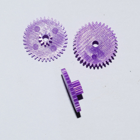 36102B 0.4M Purple Gear 36+10 Tooth Plastic Double-deck Motor Pinion Technology Model Toy Fittings ► Photo 1/1