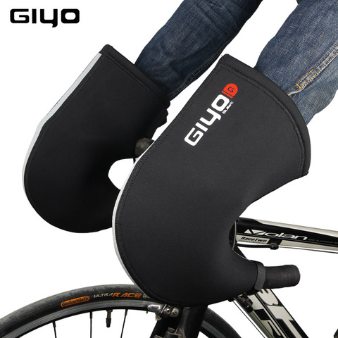 GIYO Winter Thermal Mountain Road Cycling Bike Bicycle Bar Mitts Mittens Gloves SBR Neoprene Handlebar Cover Warmer ► Photo 1/6