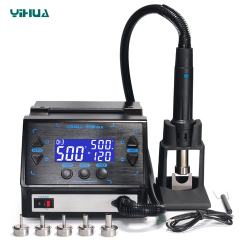 YIHUA 993DM-II Intelligent Digital Display BGA Rework Station 1000W Lead-free Hit Air Gun Soldering Station for PCB Chip Repapir ► Photo 1/6