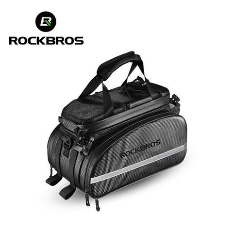 ROCKBROS Bicycle Carrier Bag MTB Bike Rack Bag Trunk Pannier Cycling Multifunctional Large Capacity Travel Bag With Rain Cover ► Photo 1/6