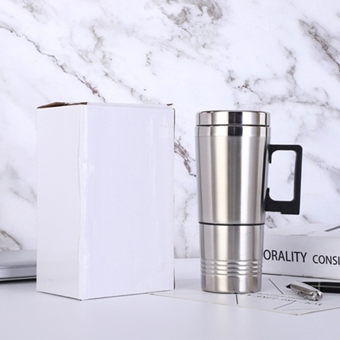 Portable Car Heater Travel Mug 12 / 24V Stainless Steel Electric Kettle Thermo Water Cup Home Outing Supplies Drinkware ► Photo 1/6