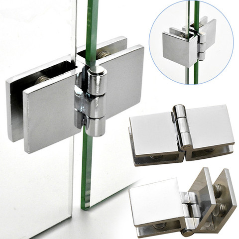 4 PCS Cabinet Glass Door Hinges Wine Door Hinges Glass Hinges hardware Suitable for glass thickness 5-8mm. 90/180/0 degree ► Photo 1/5