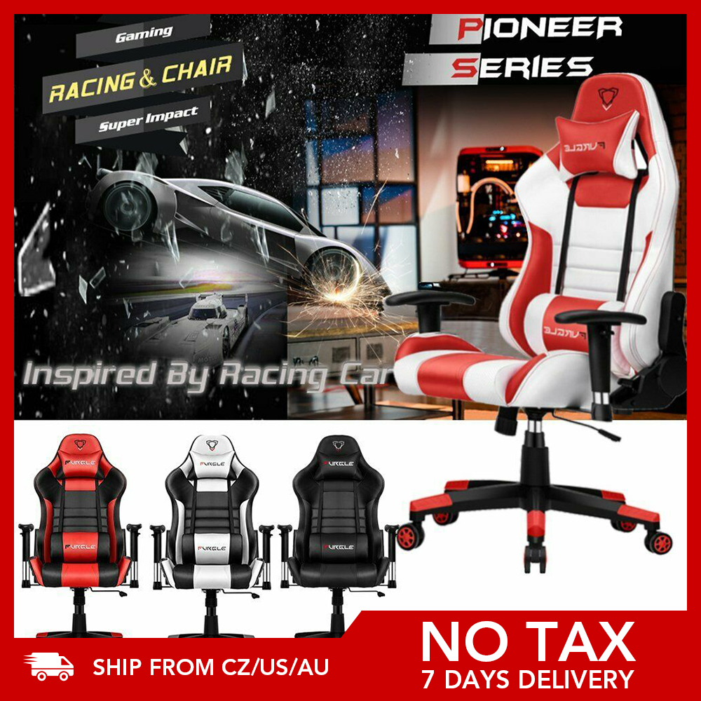 Details about   Furgle Gaming Chair Ergonomic PU Recliner Swivel Office Computer Chair Desk Seat 