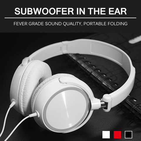 Wired Foldable Headphones Without Microphone Ear Headsets Bass Sound Music Stereo Earphone For IPhone Xiaomi Sony Huawei ► Photo 1/6