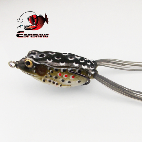 Hollow Frog Topwate Fishing Lure Frog Bait ESFISHING 2pcs 6.5cm Tackle Lifelike Iscas Soft Lure Leurre Souple Fishing Wobblers ► Photo 1/6