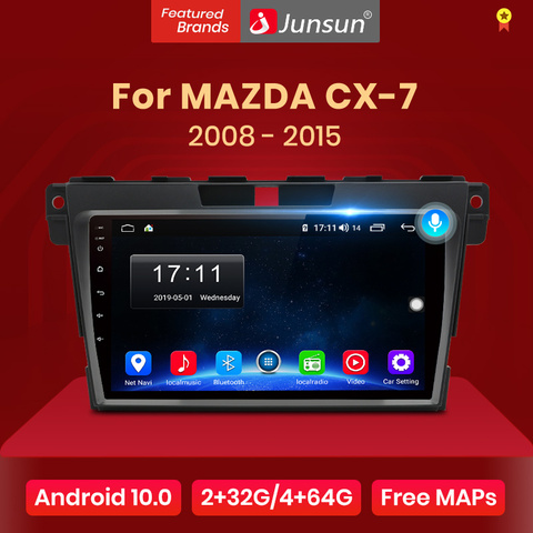 Junsun V1 2G+32G Android 9.0 Car Radio Multimedia Player Navigation For Mazda Cx-7 cx7 2008 2009 2010 2011 2012 2013 2014 2015 ► Photo 1/6