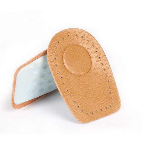 1Pair Leather Insoles Soft High Heel Insoles Back Pad Heel Cup Half Code Pad Shock Absorbing Breathable Insole Shoes Accessoires ► Photo 1/6