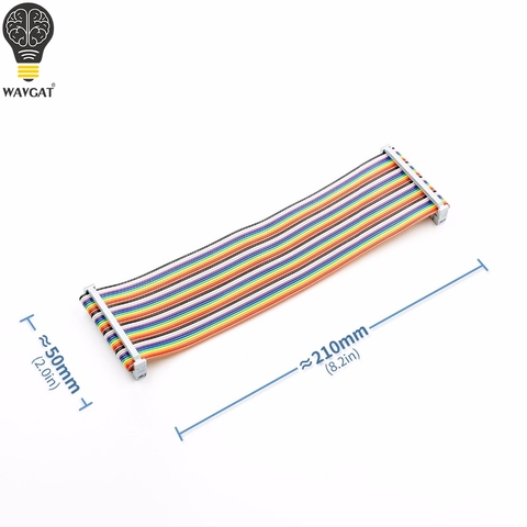 20cm 40 PIN Way GPIO Rainbow Ribbon Cable for Raspberry Pi Model B / Model B+ ► Photo 1/6