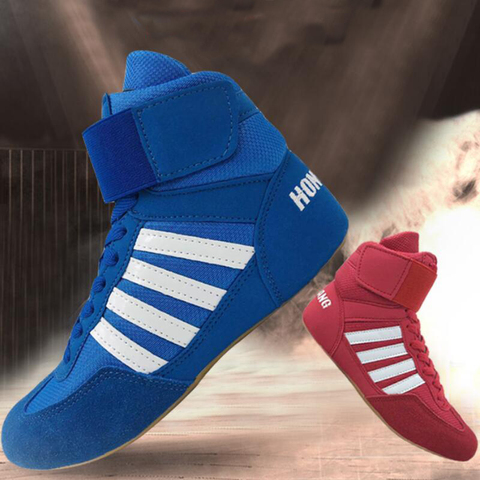 men，women，child boxing shoes Rubber outsole breathable Wrestling shoes Women wrestling costume shoes for wrestling ► Photo 1/6