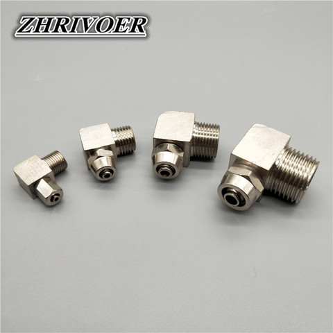 PL4 6 8 10 12mm Pipe Tube To -M5 M6 1/8 1/4 3/8 1/2 Trachea Quick Screw Connector Copper Pneumatic Components Fast Twist Joint ► Photo 1/6