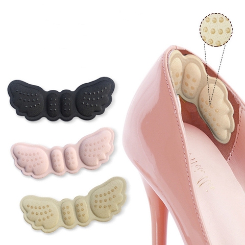 1Pair High Heel Insoles Butterfly Adjust Size Heel Liner Grips Protector Sticker Heel Pad Foot Care Anti Keep Abreast Heel Pads ► Photo 1/6