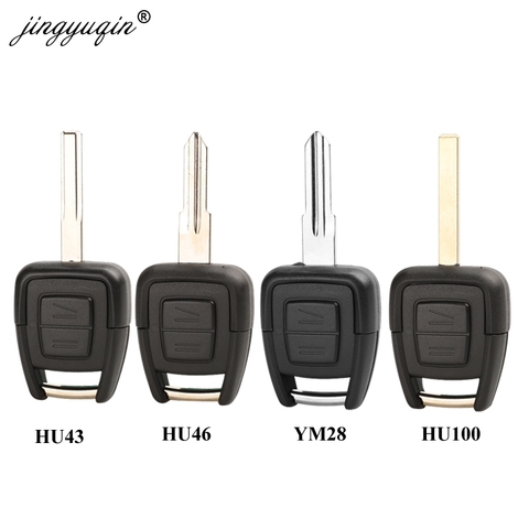 jingyuqin Remote Car Key Shell for OPEL VAUXHALL Vectra Zafira Omega Astra h j insignia g B c Mokka Fob HU43 HU46 YM28 HU100 ► Photo 1/4