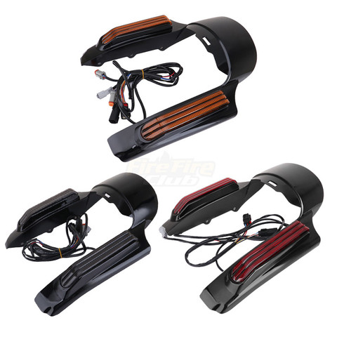 Motorcycle LED Tail light Rear Fender Extension Fascia Kit For Harley Touring Electra Road Street Glide Ultra Limited 2014-Later ► Photo 1/6
