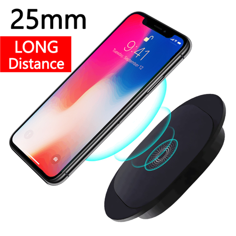 Universal Qi Wireless Charger Pad For iPhone 11Pro XS Max XR Samsung S20 S10 Note10 Furniture Office Table Desk Mounted Charging ► Photo 1/6