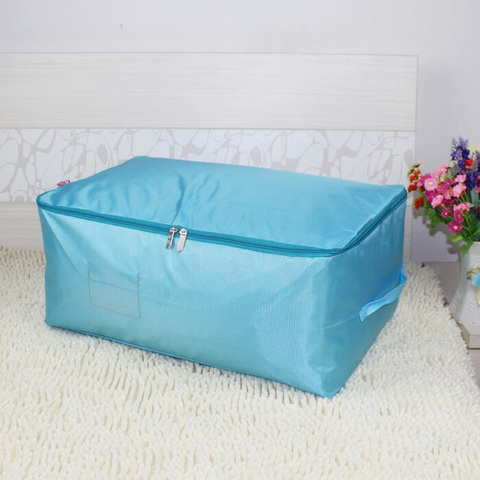 Portable Cloth Storage Bag Suitcase Closet  Pillow Blanket Storage Bag Waterproof Divider Container Clothing Organizer Storage ► Photo 1/6