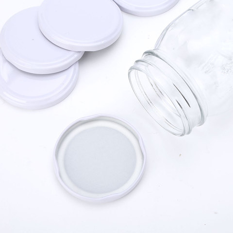 20Pcs 73/85mm Outer Diameter Jars Lids Durable Leak Proof Secure Storage Covers for Cannings Mason Jar Silicone Seals Metal Caps ► Photo 1/6