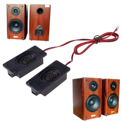 OOTDTY 2X 4 Ohm 3W 3070 Advertising LCD TV Speakers Loudspeaker Rectangle Speaker ► Photo 1/6