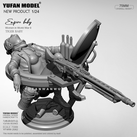 1/24 Yufan Model Resin model kits figure DIY self-assembled YFWW-2082 ► Photo 1/4