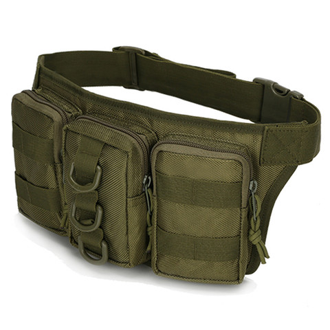 Utility Tactical Waist Pack Outdoor Bag Pouch Military Camping Hiking Waist Water Bottle Belt Bags Camouflage Waist Fanny Pack ► Photo 1/6