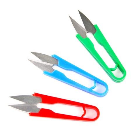 1Pcs Random Color Craft Sewing Stainless Steel Stitch U-Shape Use Scissors Snip Thread Cut Line Trimming Nipper Essential Cutter ► Photo 1/4