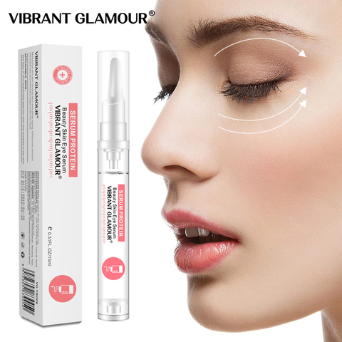 VIBRANT GLAMOUR Serum Protein Eye Serum Lifting Anti-Wrinkle Remove Dark Circles Against Puffiness Bags Sensitive Skin Eye Care ► Photo 1/6