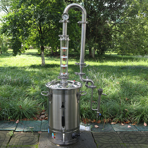 HOOLOO CT30s/CT30sP Household Crystal Tower Brewed Distiller Stainless Steel Moonshining Brewing Distillation Machinery ► Photo 1/6