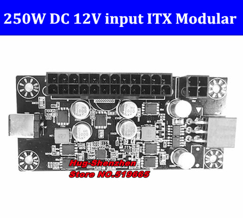 PCI-E 6pin cpu 4Pin 24pin DC ATX PSU 12V DC Input 250W Output Switch DC-DC ATX Pico PSU MINI ITX PC Power Supply For Computer ► Photo 1/5