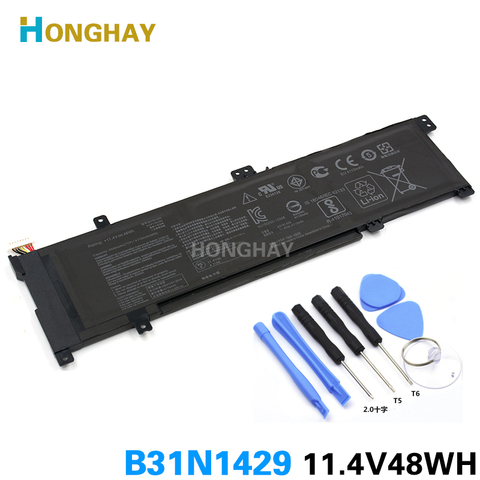 HONGHAY B31N1429 Laptop battery For ASUS A501L A501LX A501LB5200 K501U K501UX K501UB K501LB K501LX 11.4V 48WH 4240MAH ► Photo 1/5