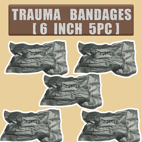 Israel Bandage Emergency Bandage Compression Bandage 5pcs/set  6inch ► Photo 1/6